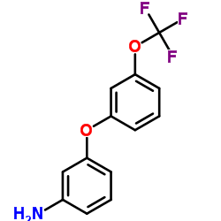 3-(3-三氟甲基苯氧基)-苯胺结构式