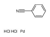 palladium(II) chloride bis(benzonitrile) complex Structure