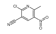 2-Chloro-6-methyl-5-nitronicotinonitrile structure