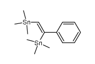 (Z)-(1-phenylethene-1,2-diyl)bis(trimethylstannane)结构式