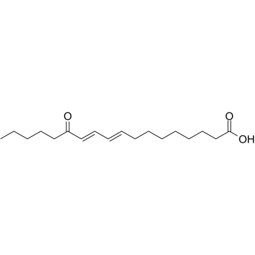 13-Oxo-9E,11E-octadecadienoic acid structure