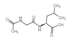 N-乙酰基甘氨酰亮氨酸结构式