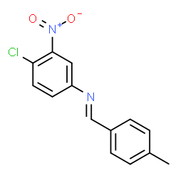 (4-chloro-3-nitrophenyl)(4-methylbenzylidene)amine Structure
