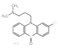 10H-Phenothiazine-10-propanamine,2-chloro-N,N-dimethyl-, 5-oxide, hydrochloride (1:1)结构式