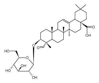 Gypsogenin-3-β-D-glukopyranosid结构式