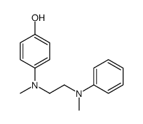 p-[Methyl[2-[methyl(phenyl)amino]ethyl]amino]phenol结构式