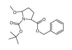 2-Benzyl 1-(2-methyl-2-propanyl) (2S)-5-methoxy-1,2-pyrrolidinedi carboxylate结构式