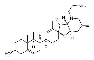 N-(2-氨基乙基)环巴胺结构式