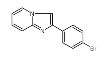 2-(4-溴苯基)咪唑并[1,2-a]吡啶结构式