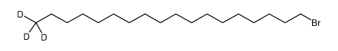 溴代十八烷-D3结构式