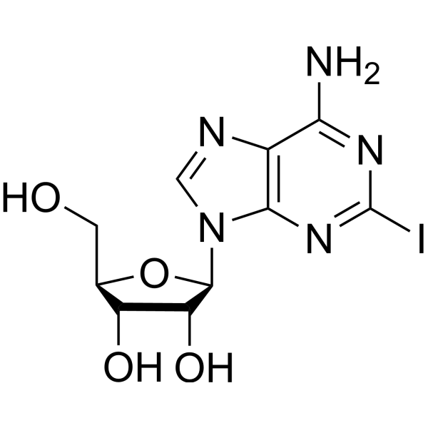 2-Iodoadenosine structure
