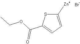 5-乙氧羰基-2-噻吩基溴化锌结构式