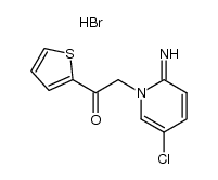 2-amino-5-chloro-1-(2-oxo-2-thiophen-2-yl-ethyl)-pyridinium, bromide Structure