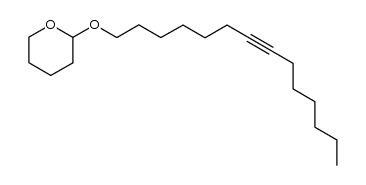 2-(tetradec-7-yn-1-yloxy)tetrahydro-2H-pyran结构式
