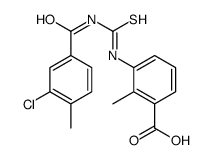 3-[(3-chloro-4-methylbenzoyl)carbamothioylamino]-2-methylbenzoic acid Structure
