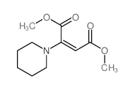 dimethyl (E)-2-(1-piperidyl)but-2-enedioate结构式