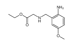 (2-Amino-5-methoxy-benzylamino)-acetic acid ethyl ester Structure