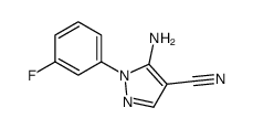 5 -氨基- 1 -(3 -氟苯基)- 1H -吡唑-4-甲腈结构式