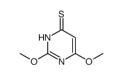 2,6-dimethoxy-3H-pyrimidine-4-thione结构式