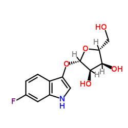 6-Fluoro-1H-indol-3-yl β-D-ribofuranoside Structure