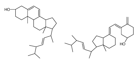 (1S,3Z)-3-[(2E)-2-[(1R,3aS,7aR)-7a-methyl-1-[(E,1R,4R)-1,4,5-trim ethylhex-2-enyl]-2,3,3a,5,6,7-hexahydro-1H-inden-4-ylidene]ethyli dene]-4-methylene-cyclohexan-1-ol, (3S,9R,10S,13R,14R,17R)-10,13- dimethyl-17-[(E,1R,4R)-1,4,5-trimethylh结构式