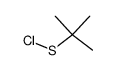 1,1-dimethylethanesulfenyl chloride结构式