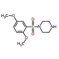 1-[(2,5-Dimethoxyphenyl)sulfonyl]piperazine Structure