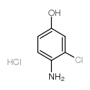 4-氨基-3-氯苯酚盐酸盐结构式