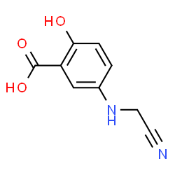 Benzoic acid, 5-[(cyanomethyl)amino]-2-hydroxy- (9CI) Structure