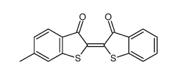 6-methyl-2-(3-oxobenzo[b]thien-2(3H)-ylidene)benzo[b]thiophene-3(2H)-one结构式