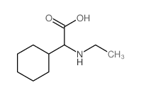 Cyclohexaneacetic acid,a-(ethylamino)- Structure