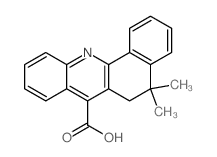 5,5-dimethyl-6H-benzo[c]acridine-7-carboxylic acid结构式