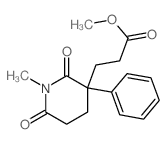methyl 3-(1-methyl-2,6-dioxo-3-phenyl-3-piperidyl)propanoate结构式
