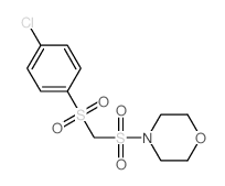 Morpholine,4-[[[(4-chlorophenyl)sulfonyl]methyl]sulfonyl]- Structure