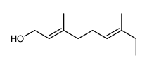 3,7-dimethylnona-2,6-dien-1-ol结构式