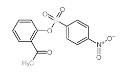Benzenesulfonic acid,4-nitro-, 2-acetylphenyl ester结构式