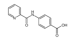 4-[(2-Pyridinylcarbonyl)amino]benzoic acid Structure