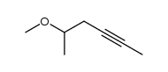 5-methoxy-hex-2-yne Structure