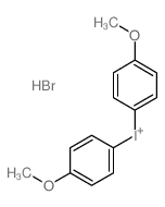 bis(4-methoxyphenyl)iodanium,hydrobromide结构式
