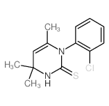 2(1H)-Pyrimidinethione,1-(2-chlorophenyl)-3,4-dihydro-4,4,6-trimethyl- structure