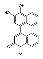 3',4'-dihydroxy-[1,1']binaphthyl-3,4-dione结构式