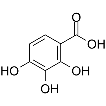 2,3,4-三羟基苯甲酸 水合物结构式