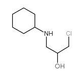 1-氯-3-环己基氨基丙烷-2-醇结构式