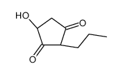 (2R)-4-hydroxy-2-propylcyclopentane-1,3-dione Structure