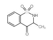 8-methyl-10,10-dioxo-10$l^{6}-thia-9-azabicyclo[4.4.0]deca-1,3,5-trien-7-one结构式