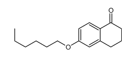 6-hexoxy-3,4-dihydro-2H-naphthalen-1-one结构式