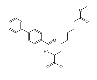 2-[(Biphenyl-4-carbonyl)-amino]-nonanedioic acid dimethyl ester Structure