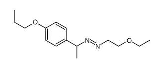 2-ethoxyethyl-[1-(4-propoxyphenyl)ethyl]diazene结构式
