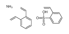 azanium,1,2-bis(ethenyl)benzene,2-ethenylbenzenesulfonate Structure