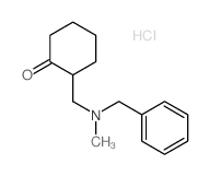 2-(苄基-甲基-氨基)-甲基-环己酮盐酸盐结构式